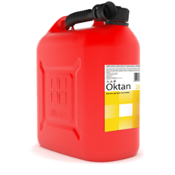 Канистра ГСМ 25 л пластиковая, красная