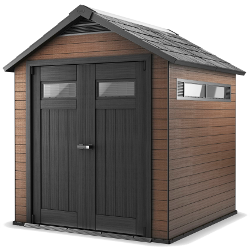 Пластиковый хозблок Fusion 2,29х2,235х2,52, махагон