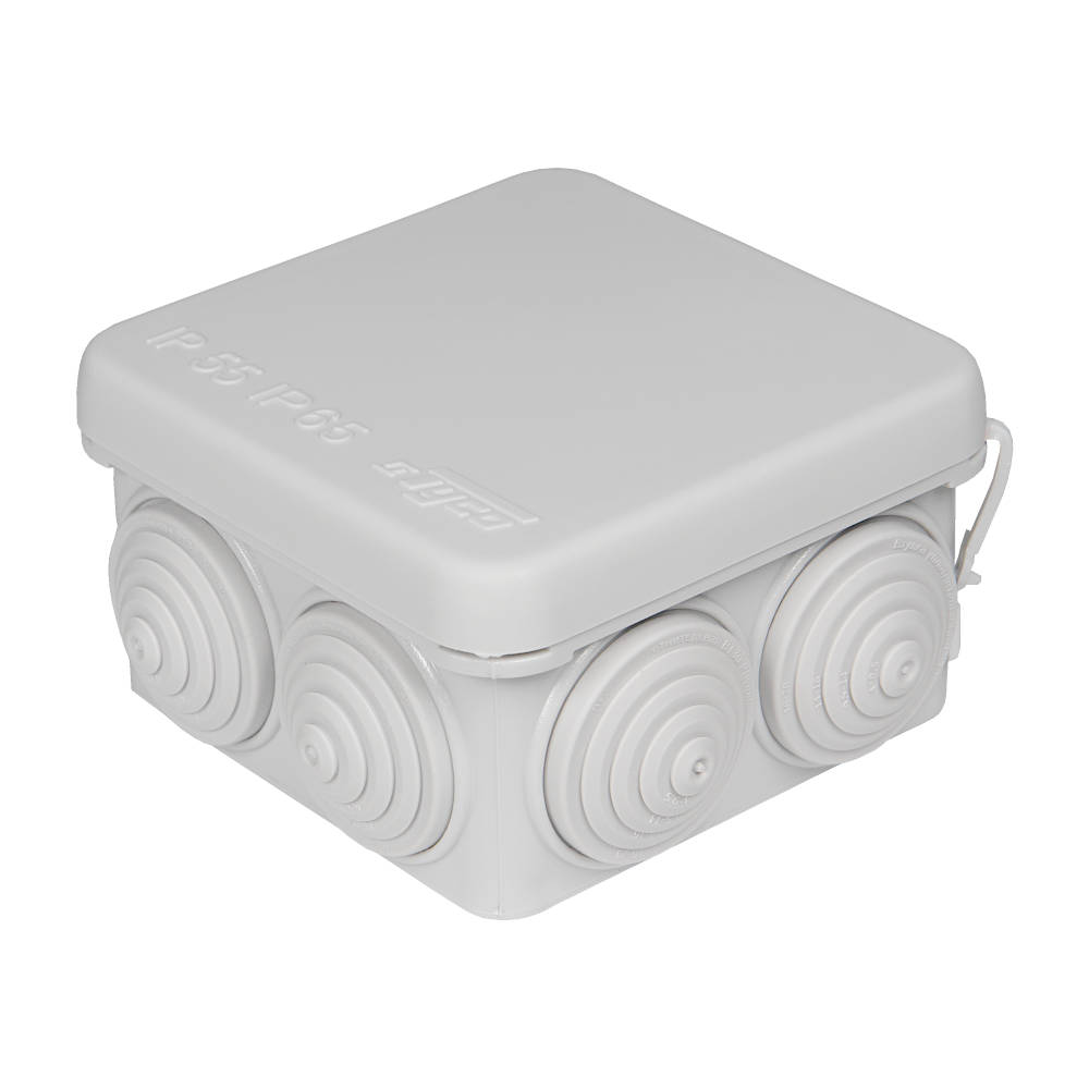 67030 Тусо Коробка распаячная для о/у 70х70 гл. 40, 7 входов