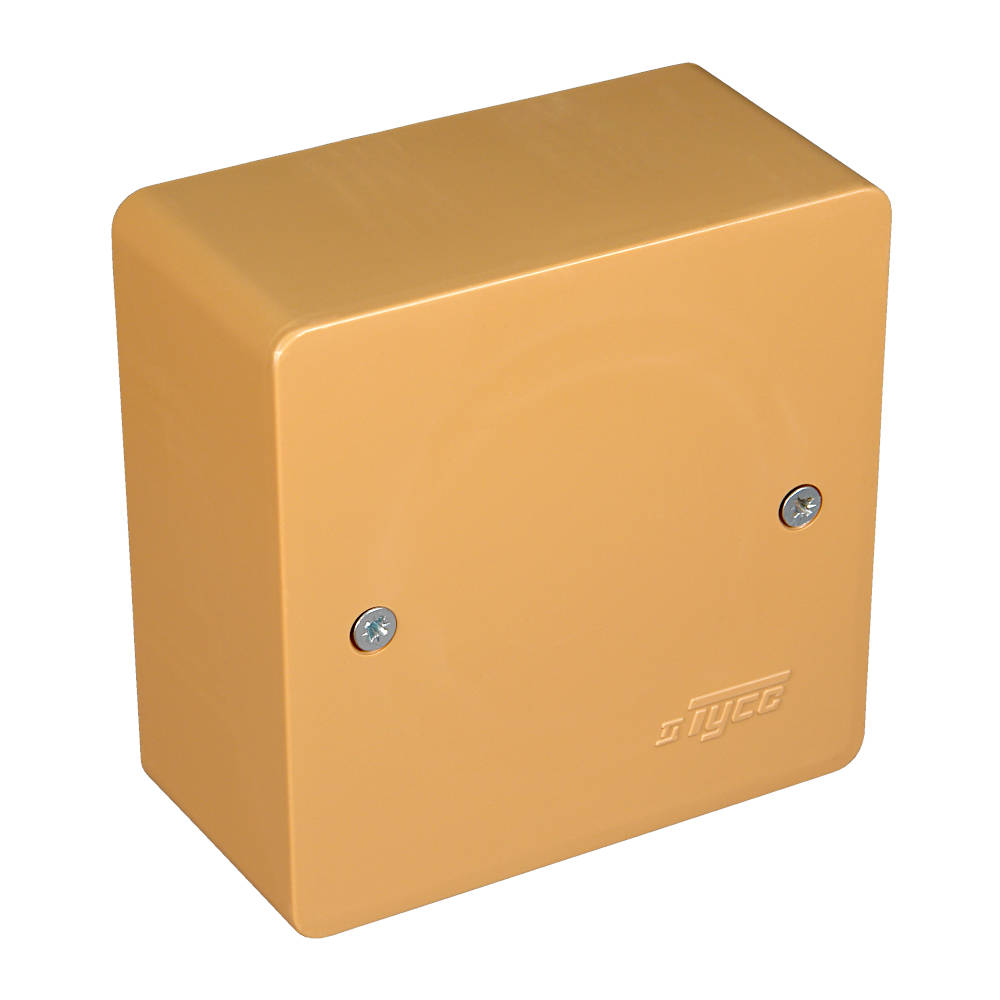 65015к Тусо Коробка универсальная для кабель-каналов, 85х85х42мм (коричневая)