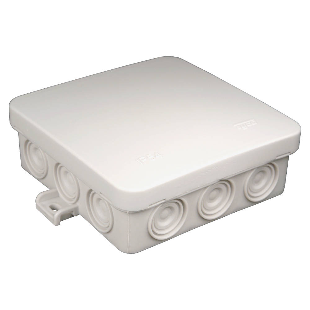 67095Б Тусо Коробка распаячная о/у 100х100 гл. 35, 12 входов? белая