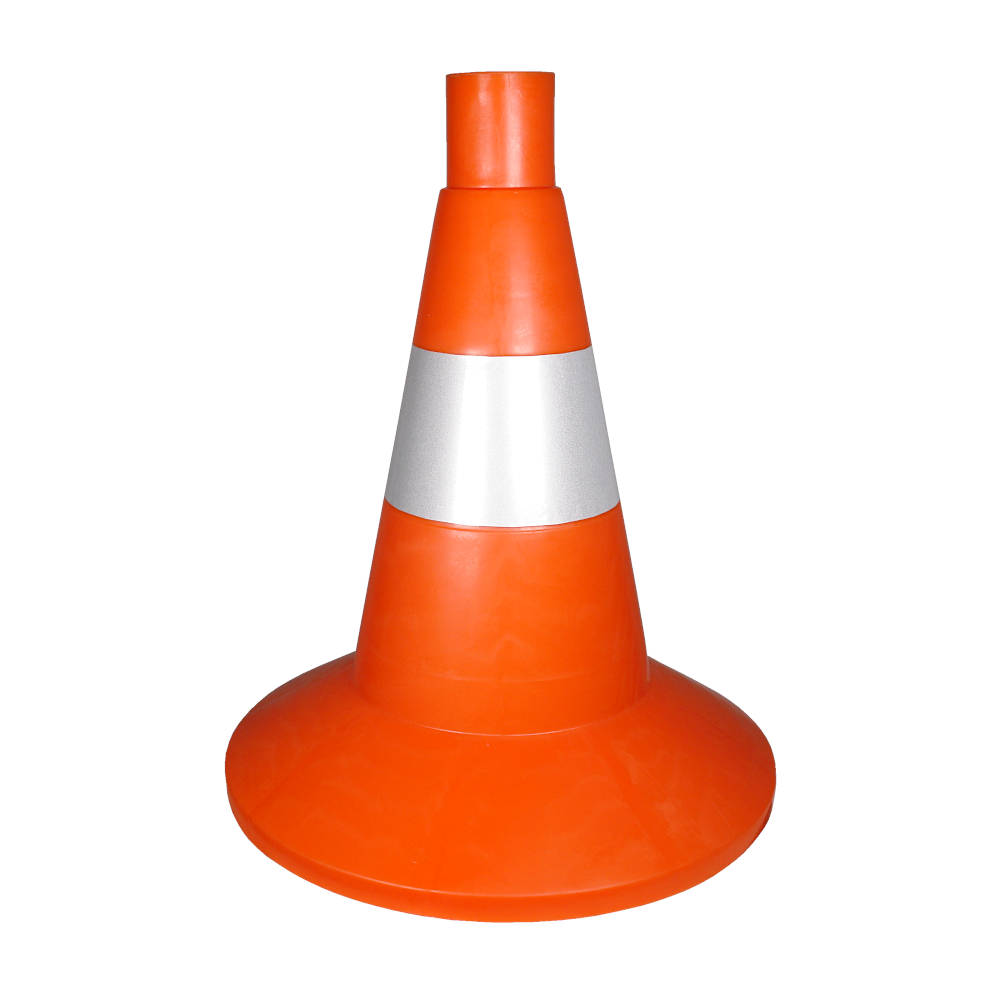 Конус дорожный h=320мм, 1 светоотражающая полоса, мягкий