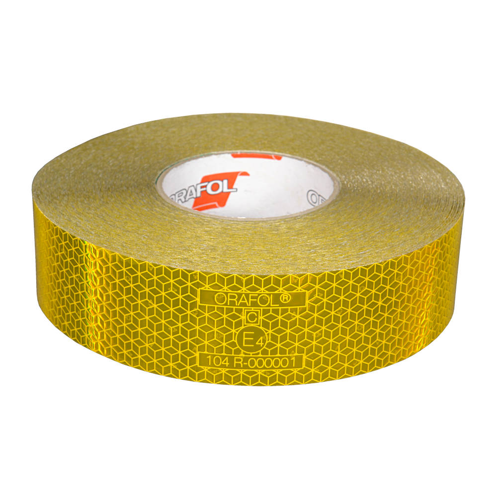 Световозвращающая лента, ЖЕЛТАЯ, 50мм*50м, REFLEXITE VC104+ Rigid Grade