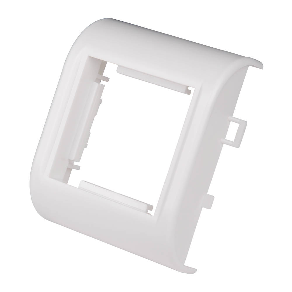 Суппорт установочный 45х45х9 мм для кабель-канала 74х55 БЕЛЫЙ